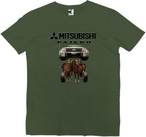 Футболка Премиум Детская - Mitsubishi - Logo - Pajero 2 - Mfest