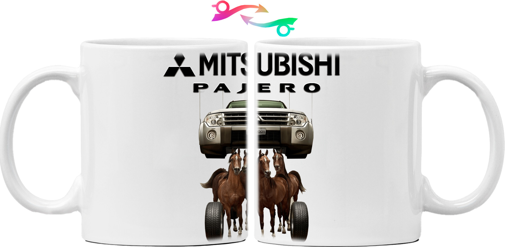 Кружка - Mitsubishi - Logo - Pajero 2 - Mfest