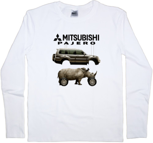 Футболка з Довгим Рукавом Чоловіча - Mitsubishi - Logo - Pajero - 1 - Mfest