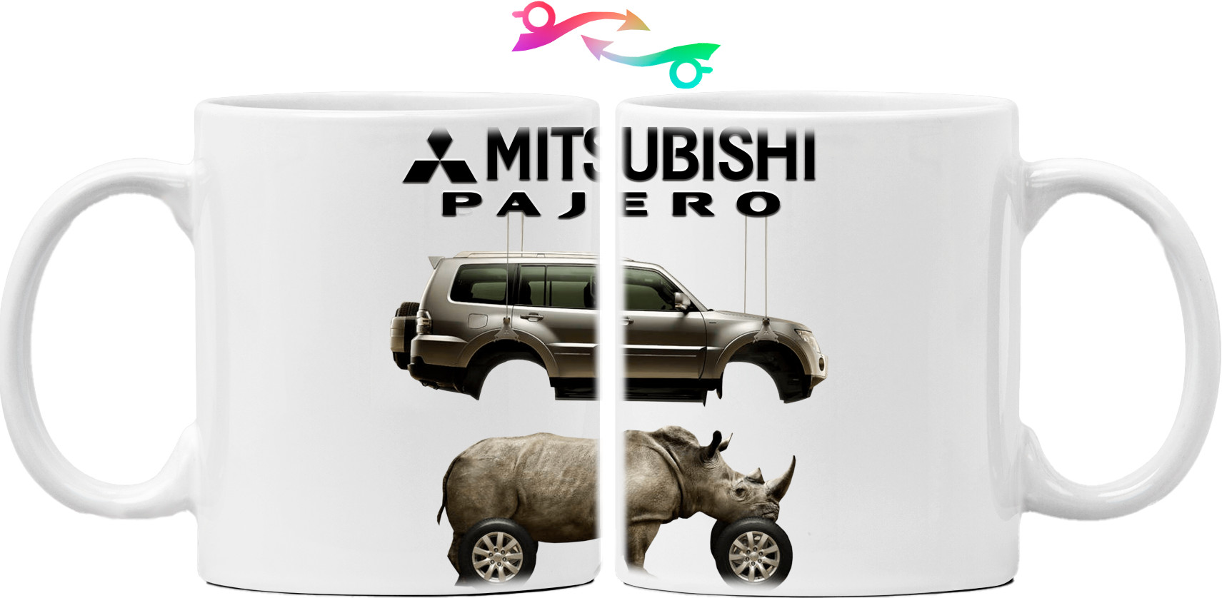 Кружка - Mitsubishi - Logo - Pajero - 1 - Mfest