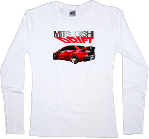 Футболка з Довгим Рукавом Жіноча - Mitsubishi - Logo - Lancer - 4 - Mfest