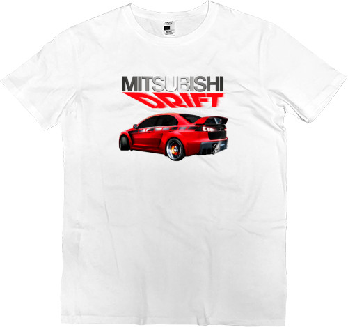 Футболка Преміум Чоловіча - Mitsubishi - Logo - Lancer - 4 - Mfest