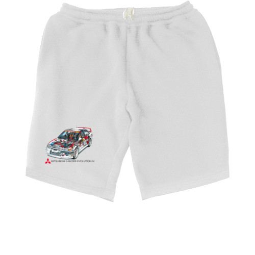 Men's Shorts - Mitsubishi - Logo - Lancer - 3 - Mfest