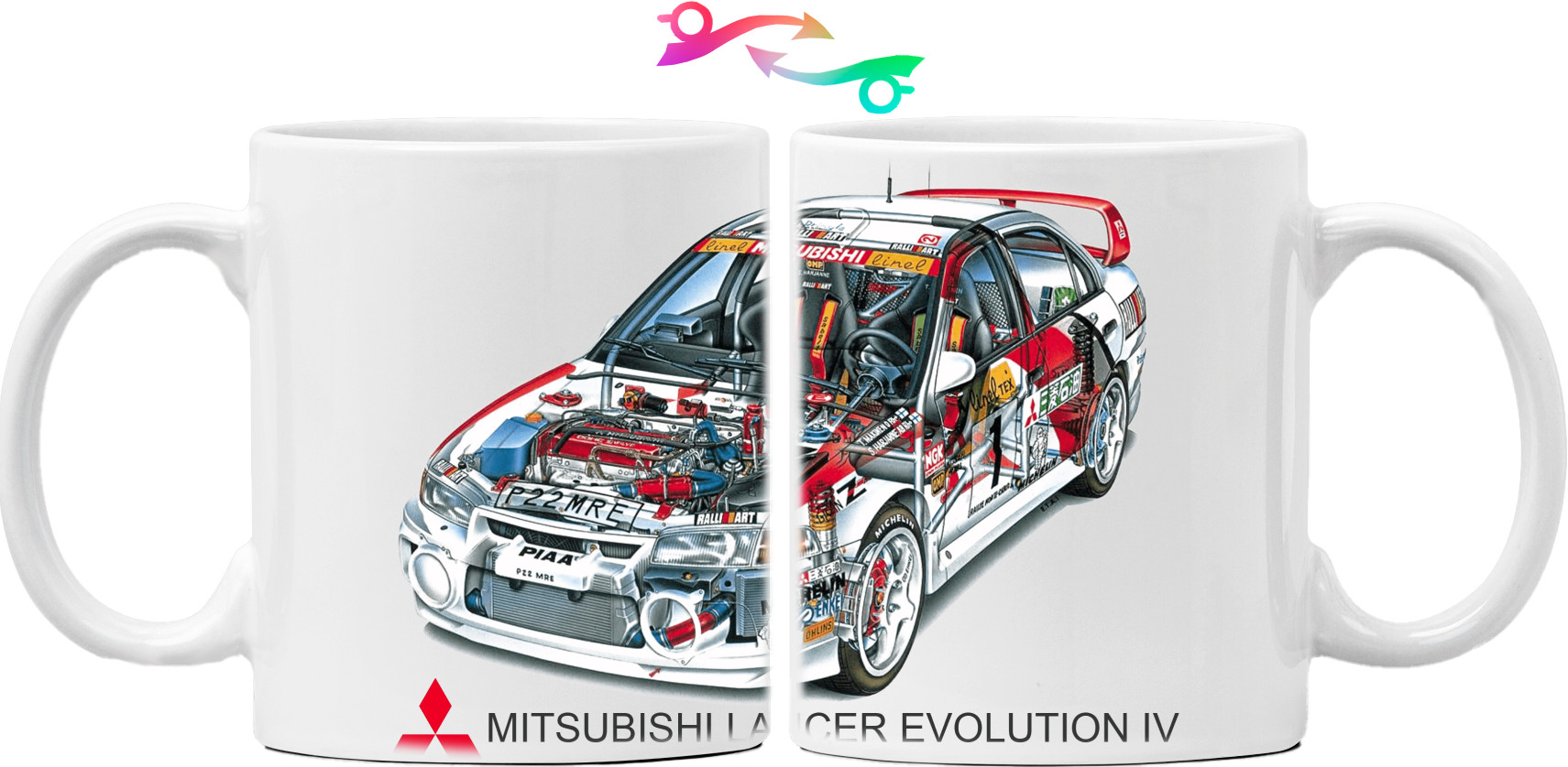 Кружка - Mitsubishi - Logo - Lancer - 3 - Mfest