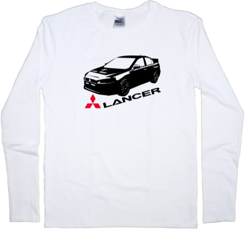 Футболка з Довгим Рукавом Чоловіча - Mitsubishi - Logo - Lancer - 2 - Mfest