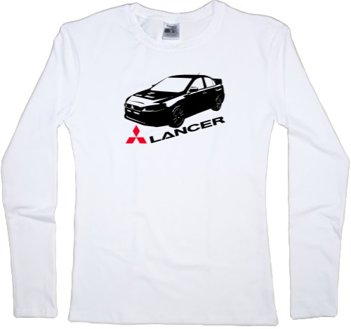 Футболка з Довгим Рукавом Жіноча - Mitsubishi - Logo - Lancer - 2 - Mfest