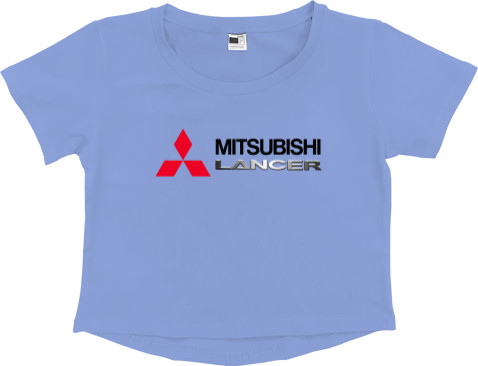 Кроп - топ Преміум Жіночий - Mitsubishi - Logo - Lancer - 1 - Mfest