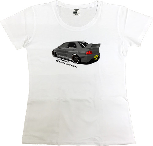 Women's Premium T-Shirt - Mitsubishi - Logo - Evo - Mfest