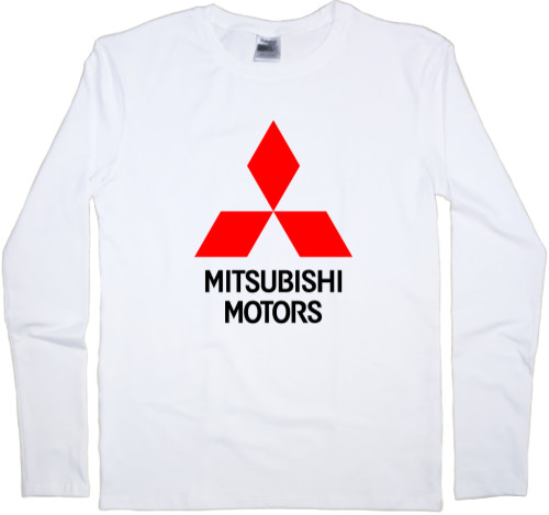 Футболка з Довгим Рукавом Чоловіча - Mitsubishi - Logo - 2 - Mfest