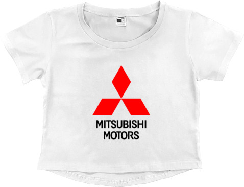 Кроп - топ Преміум Жіночий - Mitsubishi - Logo - 2 - Mfest