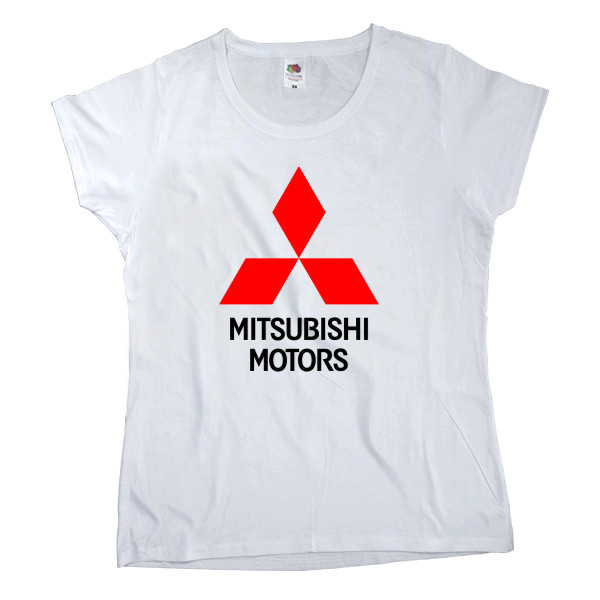 Футболка Класика Жіноча Fruit of the loom - Mitsubishi - Logo - 2 - Mfest