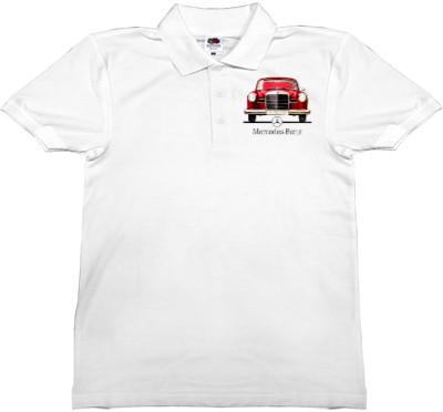 Man's Polo Shirt Fruit of the loom - Mercedes Benz - Logo 14 - Mfest