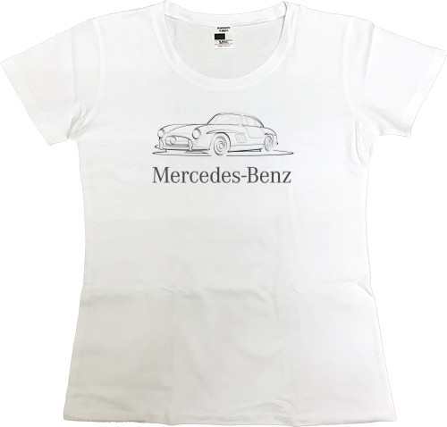 Women's Premium T-Shirt - Mercedes Benz - Logo 7 - Mfest