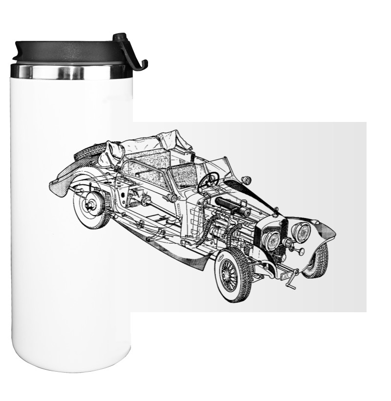 Water Bottle on Tumbler - Mercedes Benz - Logo 5 - Mfest