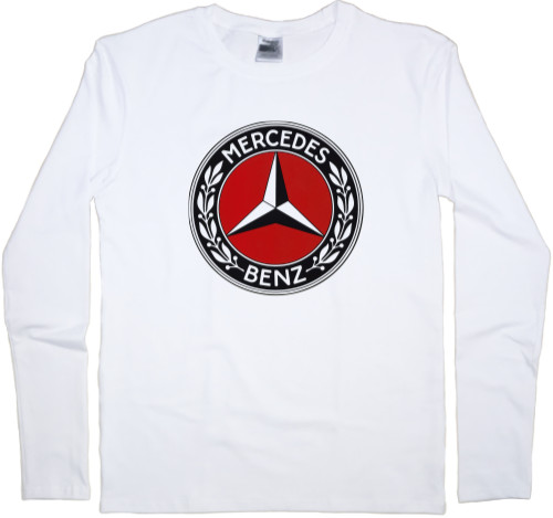 Футболка з Довгим Рукавом Чоловіча - Mercedes Benz - Logo 4 - Mfest