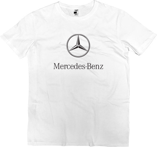 Футболка Премиум Мужская - Mercedes Benz - Logo 2 - Mfest