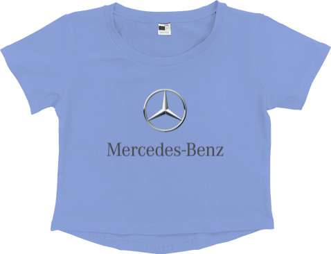 Кроп - топ Преміум Жіночий - Mercedes Benz - Logo 1 - Mfest