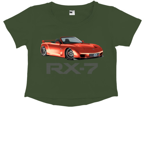 Kids' Premium Cropped T-Shirt - Mazda RX-7 - 2 - Mfest