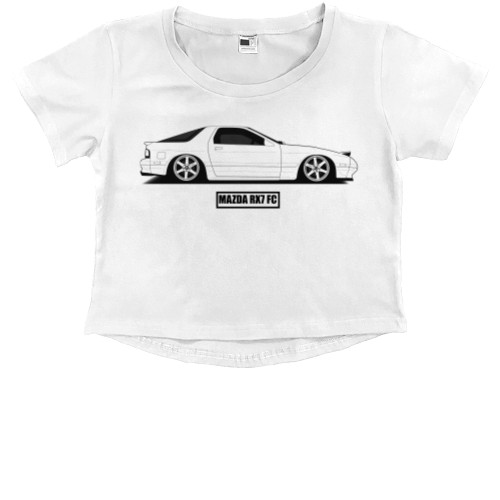 Kids' Premium Cropped T-Shirt - Mazda RX-7 - 1 - Mfest