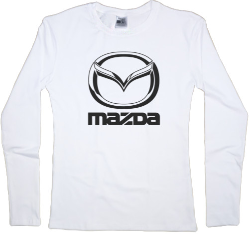 Футболка з Довгим Рукавом Жіноча - Mazda Logo 2 - Mfest