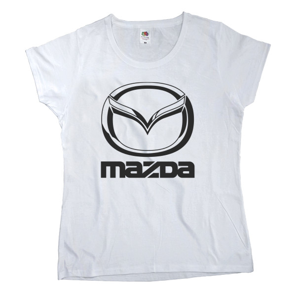 Футболка Класика Жіноча Fruit of the loom - Mazda Logo 2 - Mfest