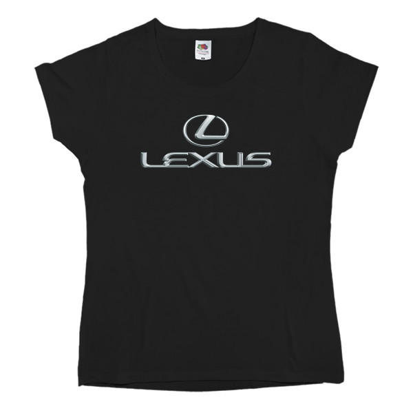 Футболка Классика Женская Fruit of the loom - Lexus Logo 1 - Mfest