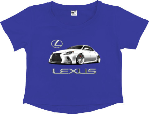 Women's Cropped Premium T-Shirt - Lexus 1 - Mfest