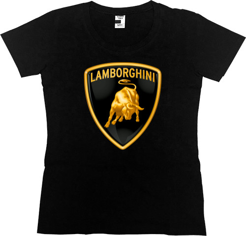 Футболка Преміум Жіноча - Lamborghini Logo 1 - Mfest