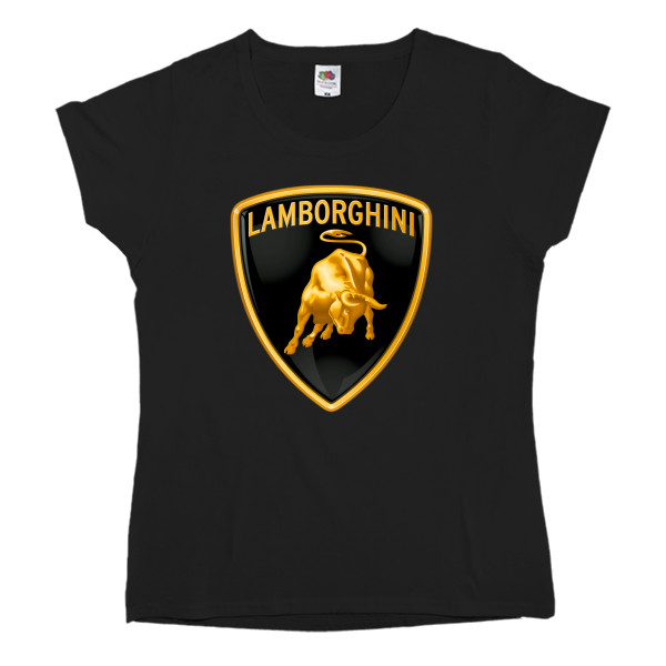 Футболка Классика Женская Fruit of the loom - Lamborghini Logo 1 - Mfest