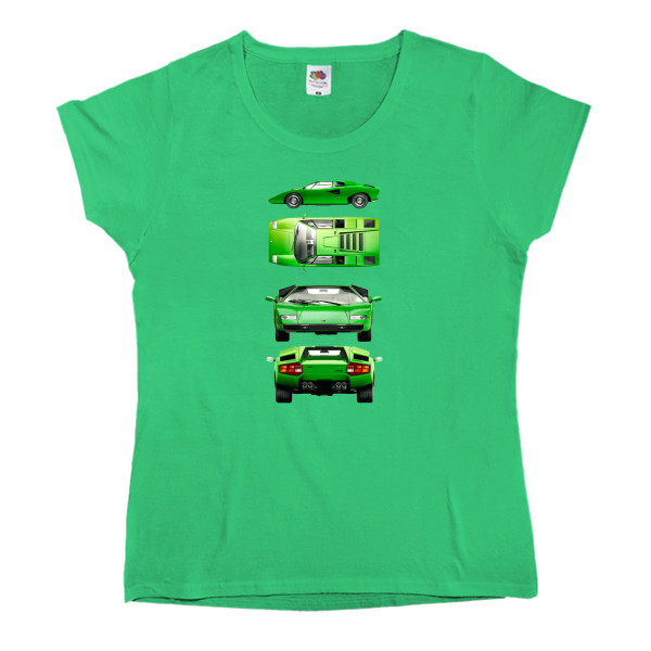 Women's T-shirt Fruit of the loom - Lamborghini 5 - Mfest