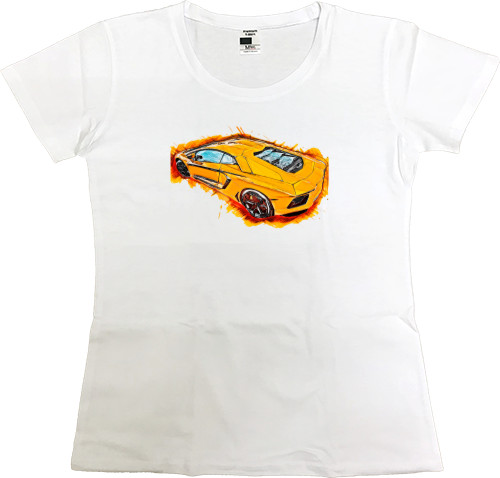 Women's Premium T-Shirt - Lamborghini 1 - Mfest