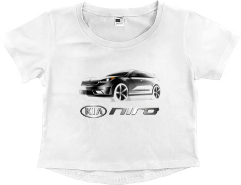 Women's Cropped Premium T-Shirt - Kia Niro - Mfest