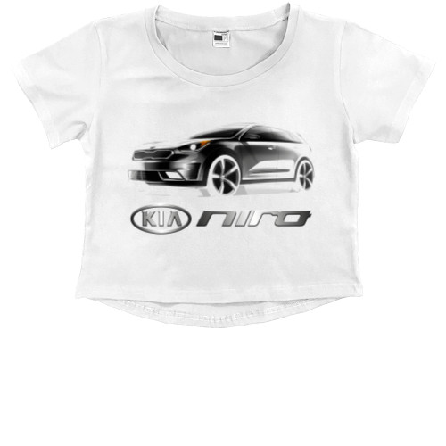 Kids' Premium Cropped T-Shirt - Kia Niro - Mfest