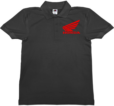 Man's Polo Shirt Fruit of the loom - Honda Moto Logo 1 - Mfest