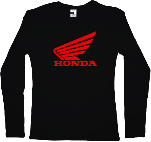 Футболка з Довгим Рукавом Жіноча - Honda Moto Logo 1 - Mfest