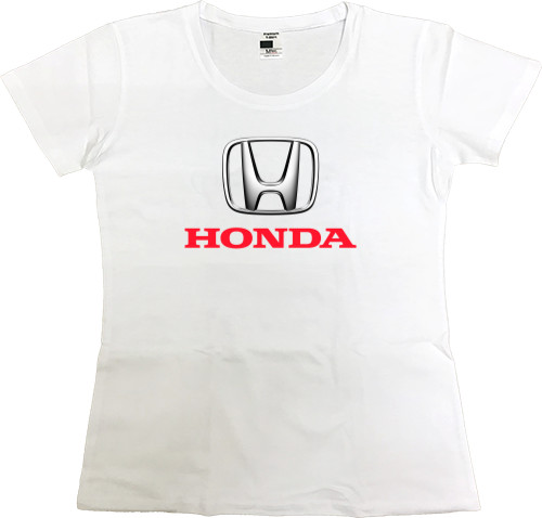 Футболка Премиум Женская - Honda Logo 1 - Mfest