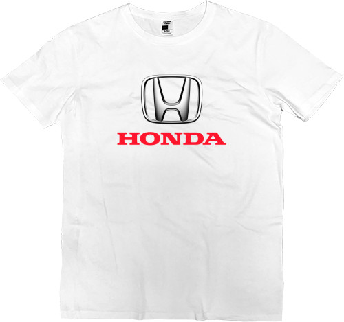 Футболка Премиум Мужская - Honda Logo 1 - Mfest