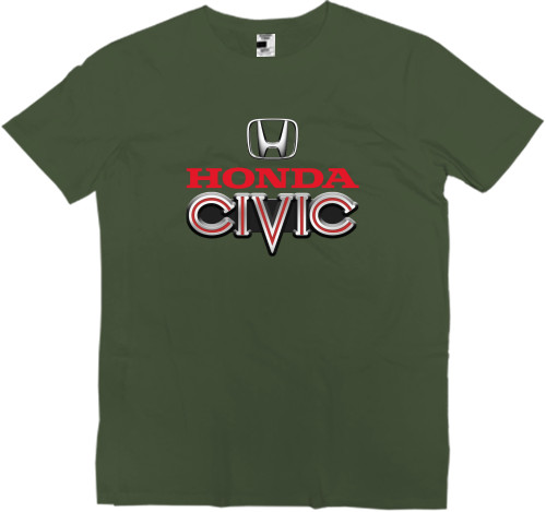 Футболка Премиум Детская - Honda Civic Logo - 2 - Mfest