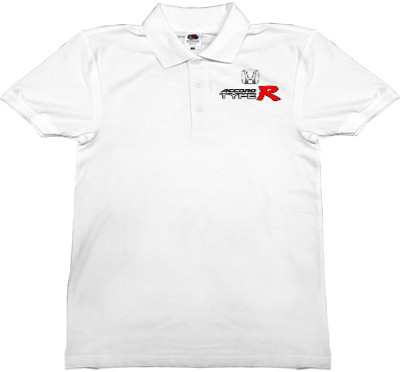 Man's Polo Shirt Fruit of the loom - Honda Accord Logo - 2 - Mfest