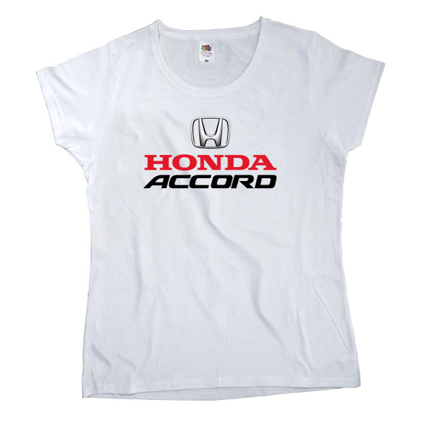 Футболка Класика Жіноча Fruit of the loom - Honda Accord Logo - 1 - Mfest