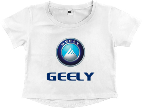 Women's Cropped Premium T-Shirt - Geely logo 4 - Mfest