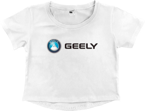 Women's Cropped Premium T-Shirt - Geely logo 3 - Mfest