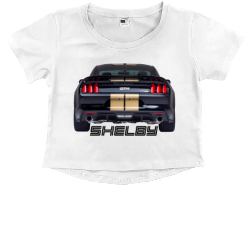 Kids' Premium Cropped T-Shirt - Ford Shelby 1 - Mfest