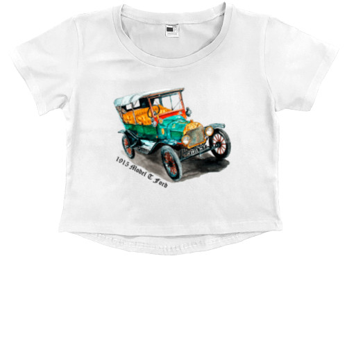 Kids' Premium Cropped T-Shirt - Ford Model T - Mfest