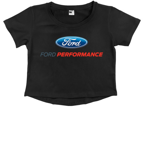 Kids' Premium Cropped T-Shirt - Ford Logo 5 - Mfest