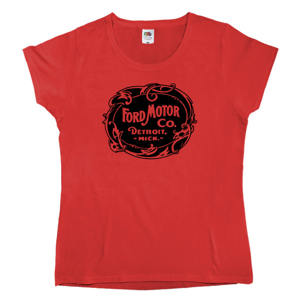 Women's T-shirt Fruit of the loom - Ford Logo 3 - Mfest