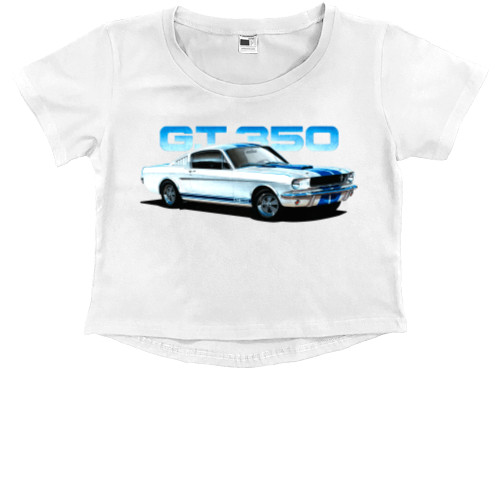 Kids' Premium Cropped T-Shirt - Ford GT350 - Mfest