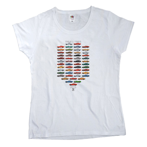 Women's T-shirt Fruit of the loom - Ford GT evolution - Mfest