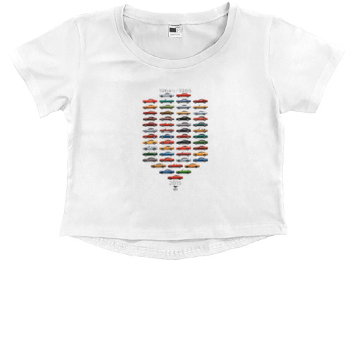 Kids' Premium Cropped T-Shirt - Ford GT evolution - Mfest