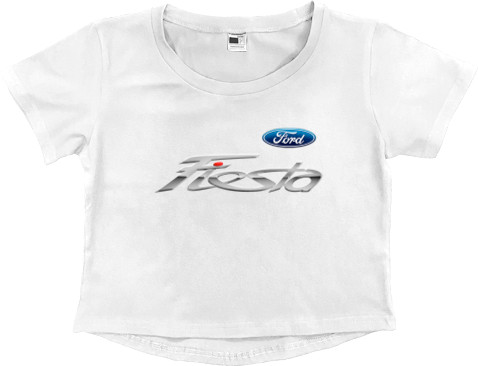 Women's Cropped Premium T-Shirt - Ford Fiesta - Mfest